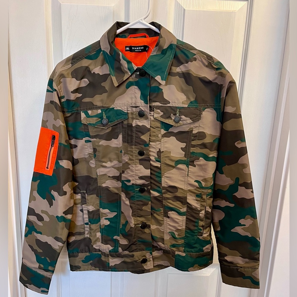 Diamond Supply Co- Cavalry Button Up Bomber Jacket